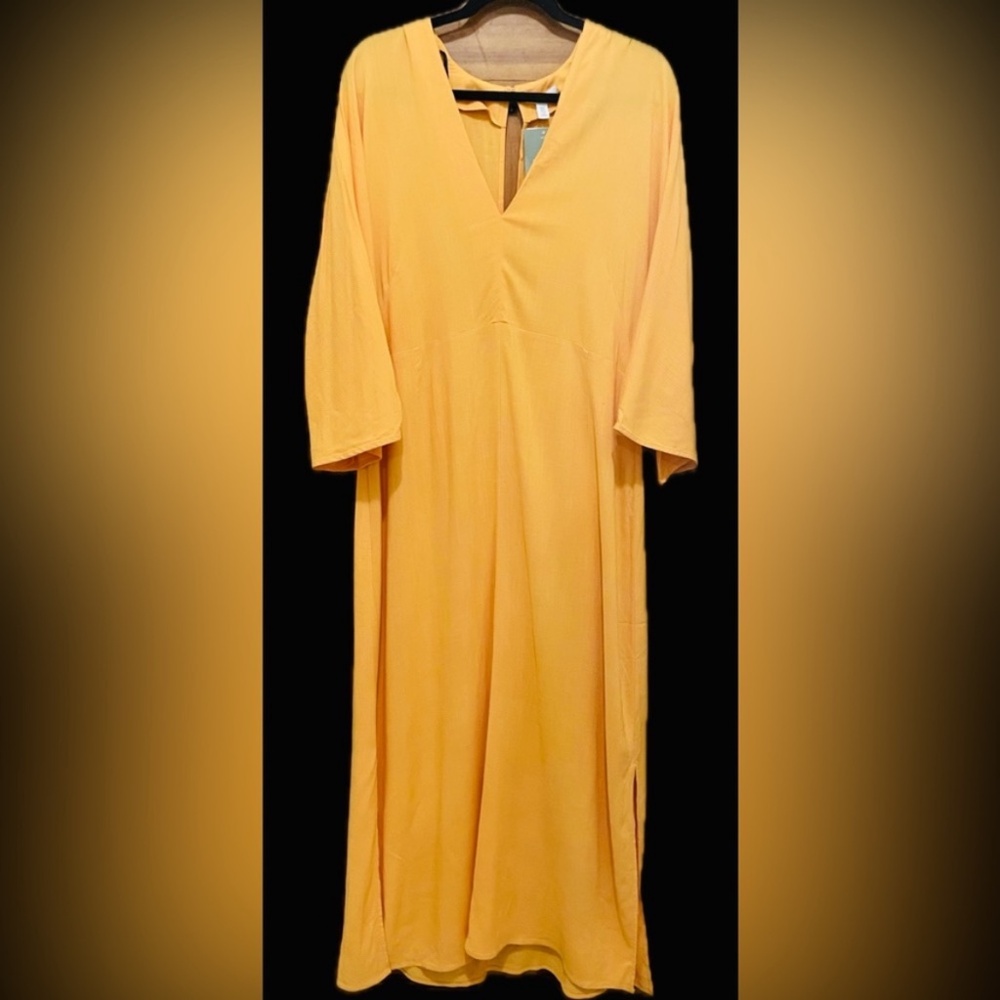 H&M Indonesia Orange Viscose Dress
